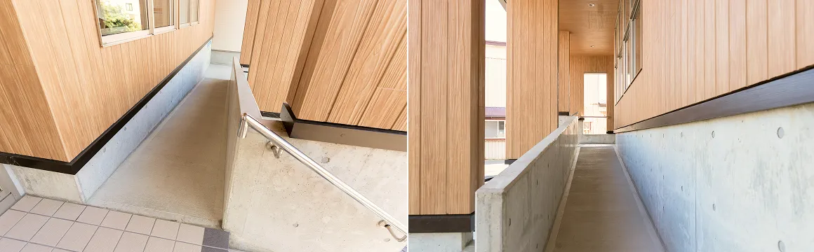 スロープ付き玄関